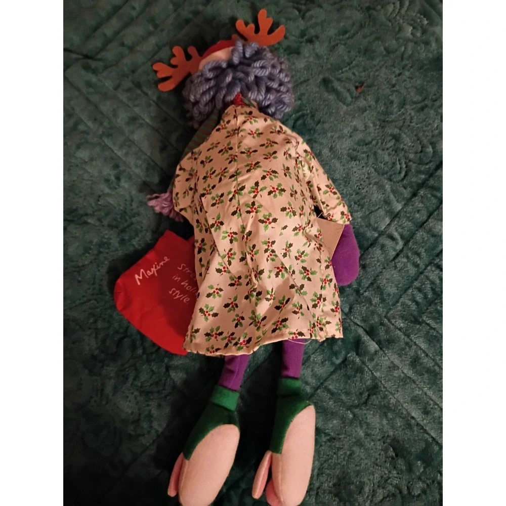MAXINE PLUSH Stressed In Holiday Style Hallmark Christmas doll